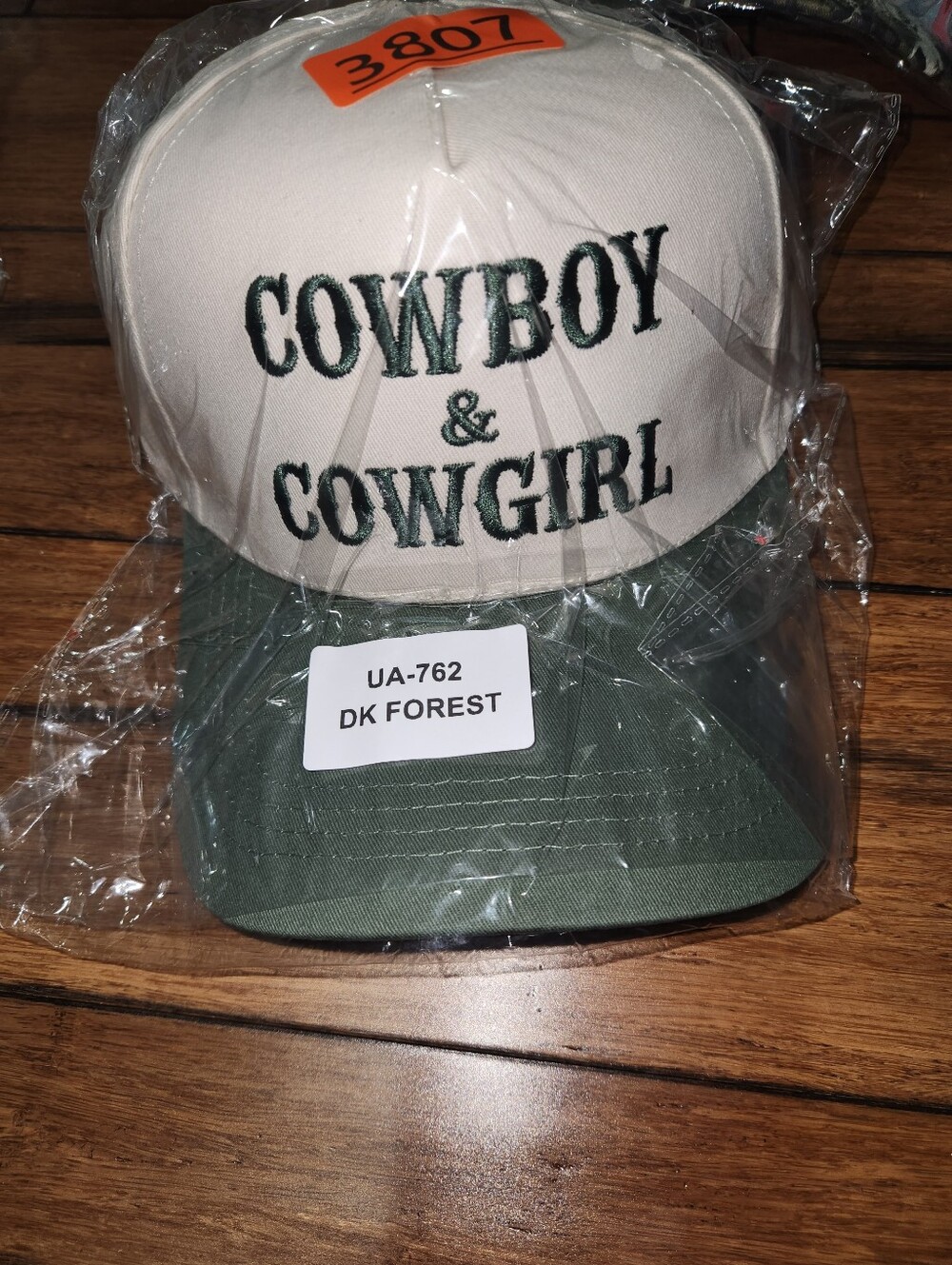 Cowboy & Cowgirl Two-Tone Trucker Hat - Cream & Dark Forest